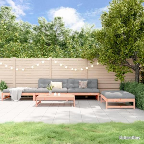 Salon de jardin 5 pcs bois massif douglas