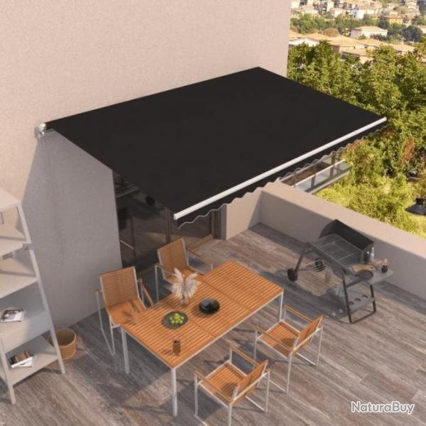 Auvent manuel rtractable 500x350 cm Anthracite