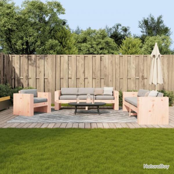 Salon de jardin 2 pcs bois massif douglas