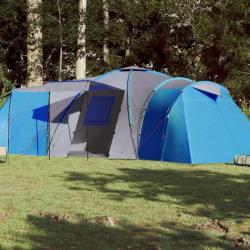 Tente de camping 12 personnes bleu imperméable