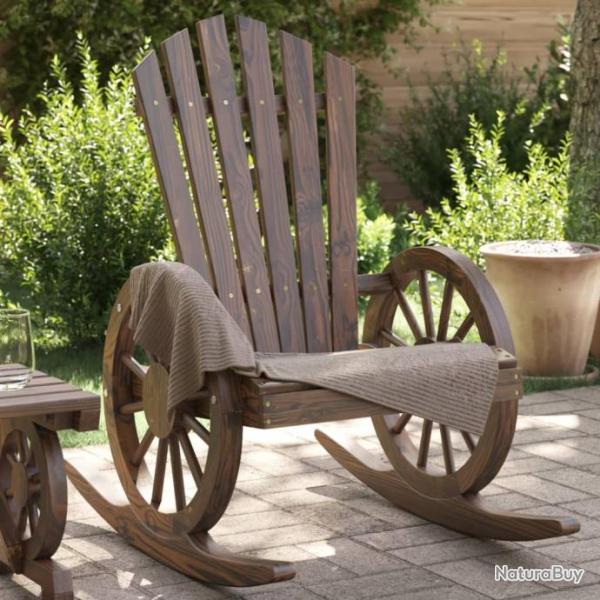 Chaise  bascule Adirondack bois de sapin massif