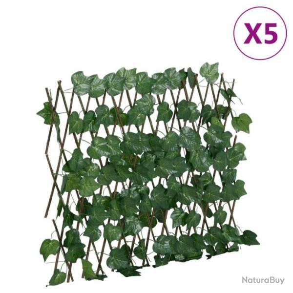 Treillis de feuille de vigne artificiel extensible 5 pcs