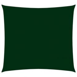 Voile de parasol tissu oxford carré 3x3 m vert foncé