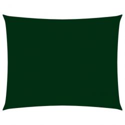 Voile de parasol tissu oxford rectangulaire 3x5 m vert foncé