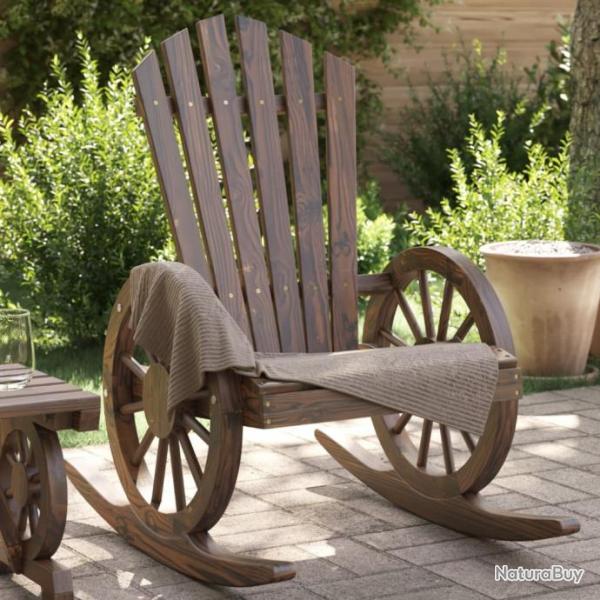 Chaises  bascule Adirondack 2 pcs bois de sapin massif