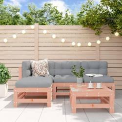 Salon de jardin 5 pcs bois massif douglas