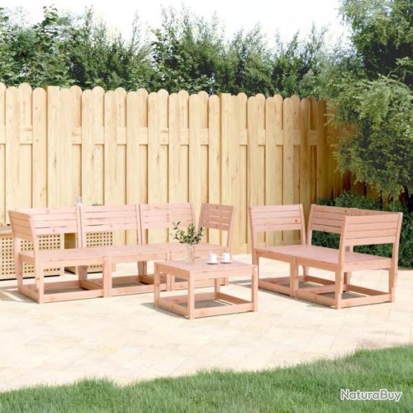 Salon de jardin 5 pcs bois massif de douglas