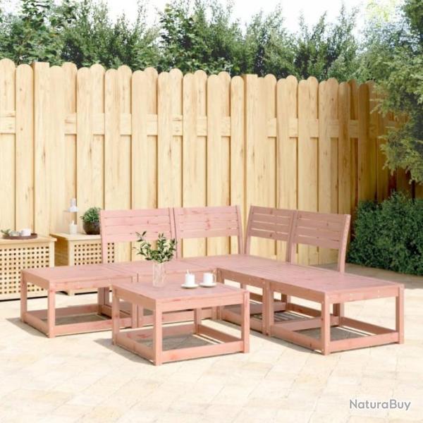 Salon de jardin 5 pcs bois massif de douglas