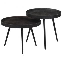 Tables basses gigognes 2 pcs fer