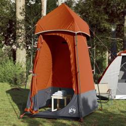 Tente d'intimité gris et orange 121x121x225 cm taffetas 190T