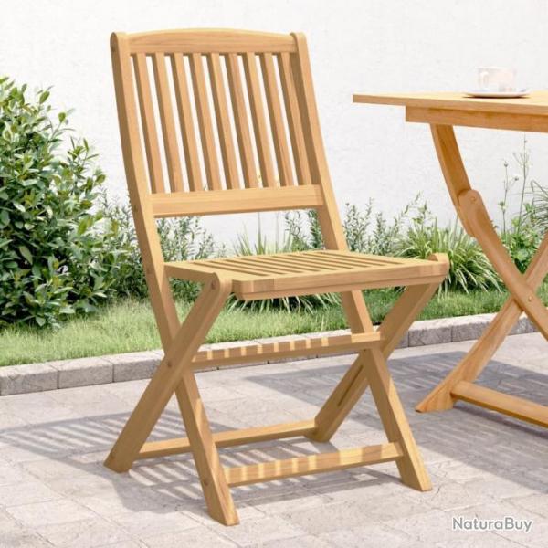 Chaises pliables de jardin 4 pcs bois massif d'acacia