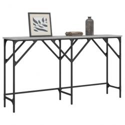 Table console sonoma gris 140x29x75 cm bois d'ingénierie
