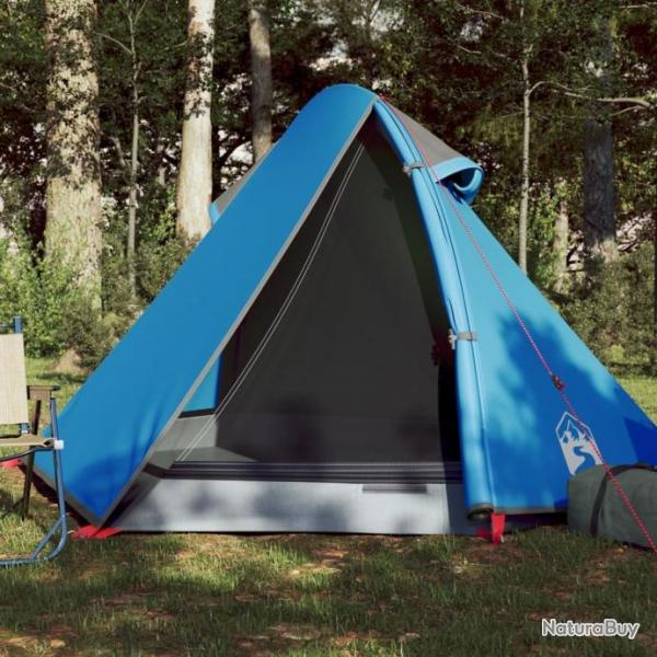 Tente de camping 2 personnes bleu impermable