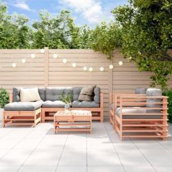 Salon de jardin 7 pcs bois massif douglas