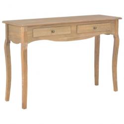 Table console avec 2 tiroirs 120x35x76 cm Bois de pin massif