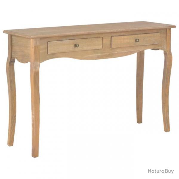 Table console avec 2 tiroirs 120x35x76 cm Bois de pin massif