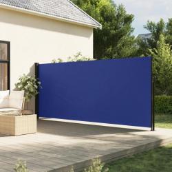 Auvent latéral rétractable bleu 160x500 cm