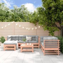 Salon de jardin 7 pcs bois massif douglas