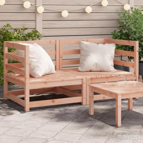 Canaps d'angle de jardin 2 pcs 70x70x67 cm bois massif douglas