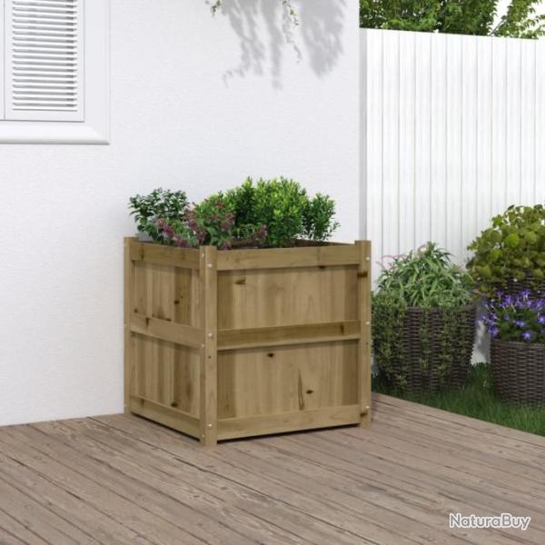 Jardinire d'extrieur 60x60x60 cm bois de pin imprgn