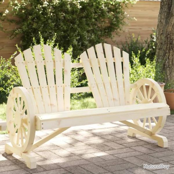 Chaise de jardin Adirondack 2 places bois de sapin massif