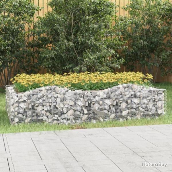 Lit surlev  gabions arqu 200x100x50 cm Fer galvanis