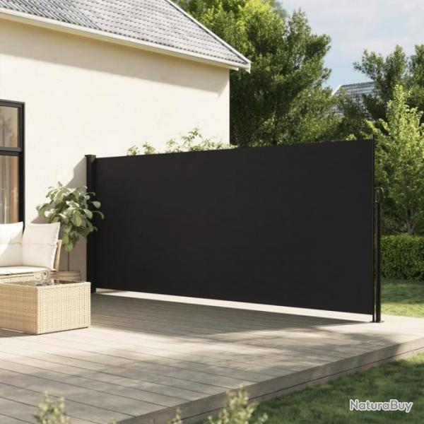 Auvent latral rtractable noir 160x300 cm