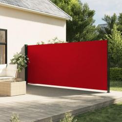 Auvent latéral rétractable rouge 160x300 cm