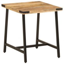 Table d'appoint 45x45x50 cm bois massif de manguier et fer