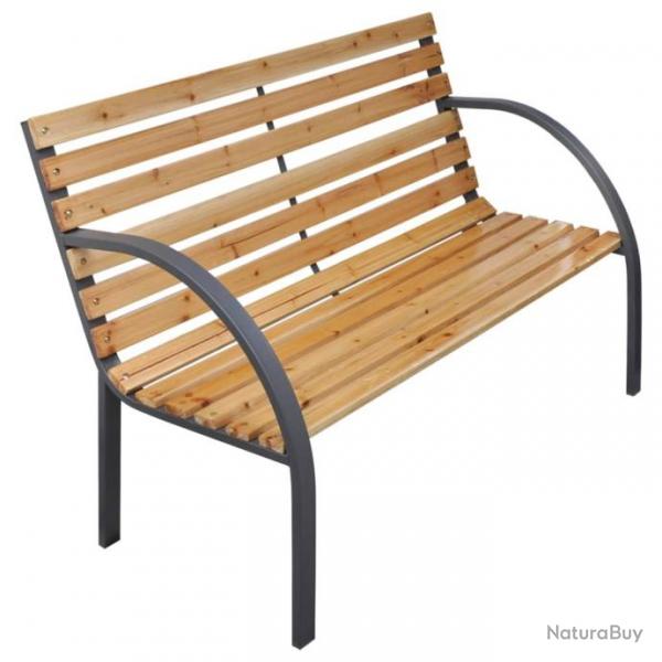 Banc de jardin 112 cm Bois de sapin massif