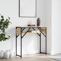 Table console avec étagère chêne sonoma 75x30x75 cm