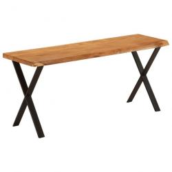 Banc avec bord vivant 105 cm bois d'acacia massif