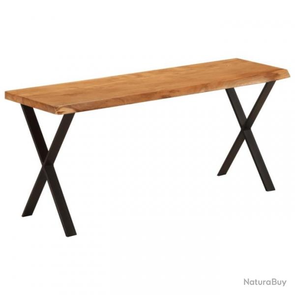 Banc avec bord vivant 105 cm bois d'acacia massif