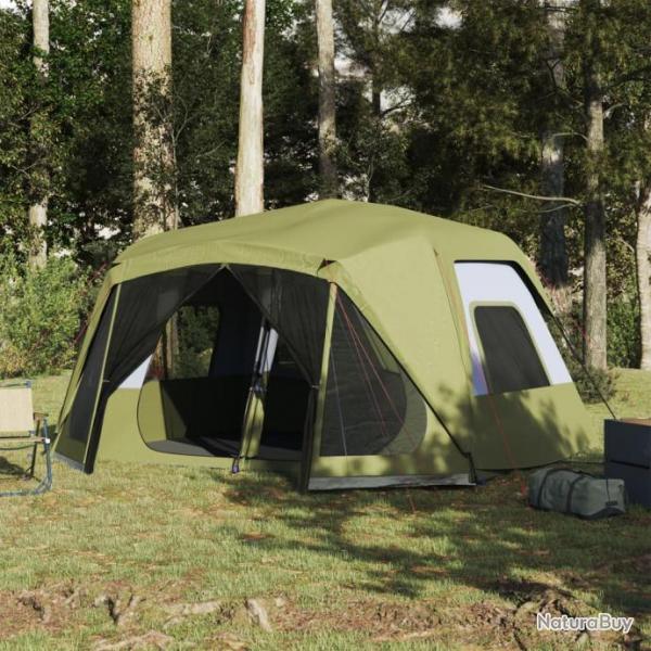 Tente de camping 10 personnes vert impermable