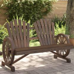 Chaise de jardin Adirondack 2 places bois de sapin massif