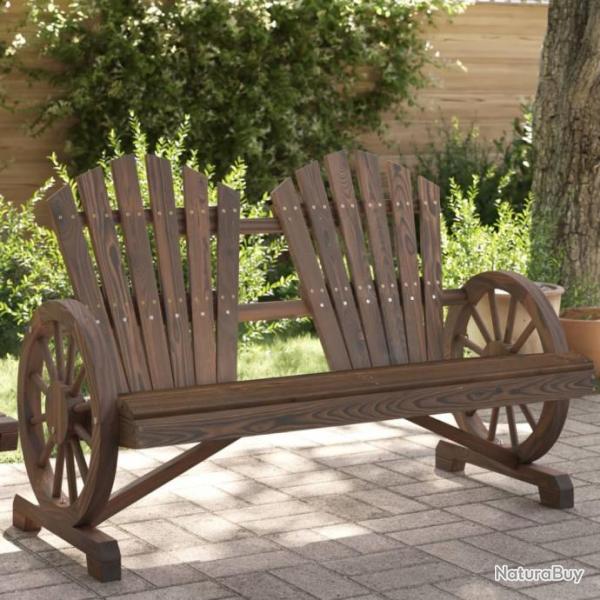 Chaise de jardin Adirondack 2 places bois de sapin massif