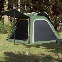 Tente de camping 4 personnes vert libération rapide imperméable
