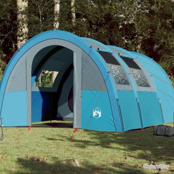 Tente de camping 4 personnes bleu impermable