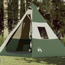 Tente de camping 7 personnes vert imperméable