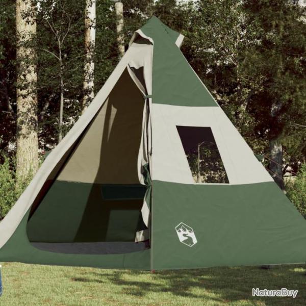 Tente de camping 7 personnes vert impermable