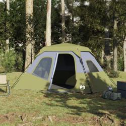 Tente de camping 6 personnes vert imperméable