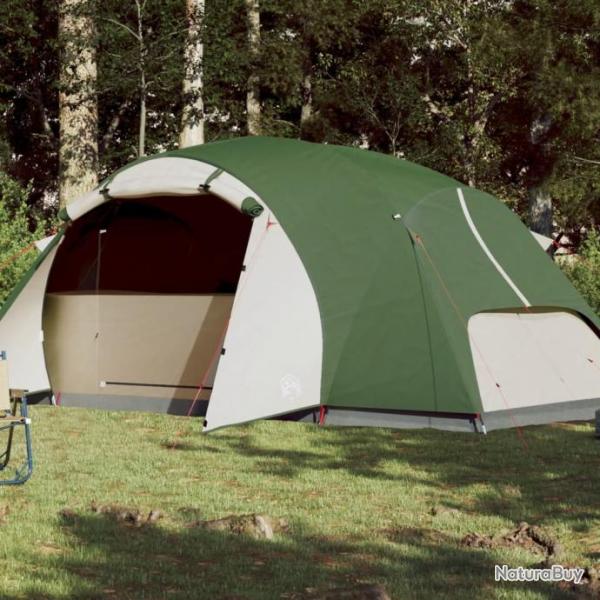 Tente de camping 8 personnes vert impermable