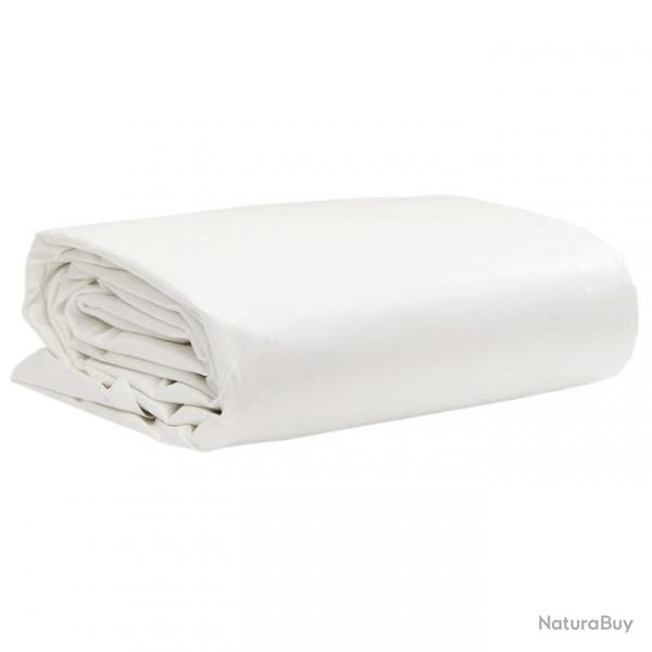 Bche blanc 1,5x6 m 650 g/m