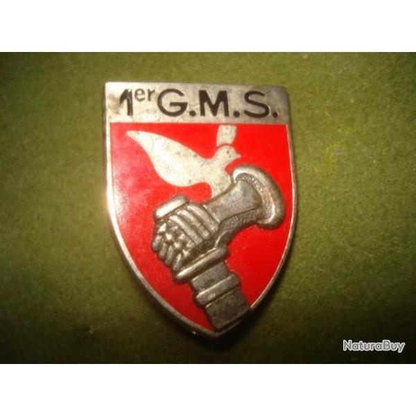 i79X lot  bel insigne militaire rare - 1er GMS