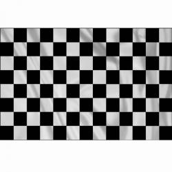 Drapeau à damier racing 1m x 1m50