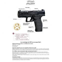 PISTOLET  PDP FULL SIZE WALTHER 4,5'' CAL 9X19, 18 COUPS