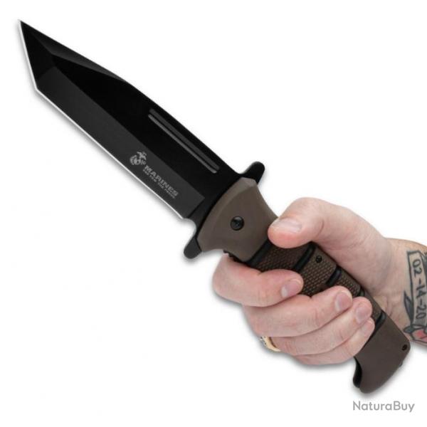 Couteau United Cutlery USMC Maximum A/O Lame Tanto 3Cr13 Manche Zytel Linerlock Clip UC3641