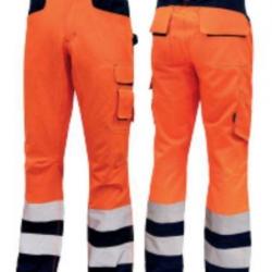 Pantalon de travail haute visibilité BEACON Orange Fluo HL156OF Upower taille L