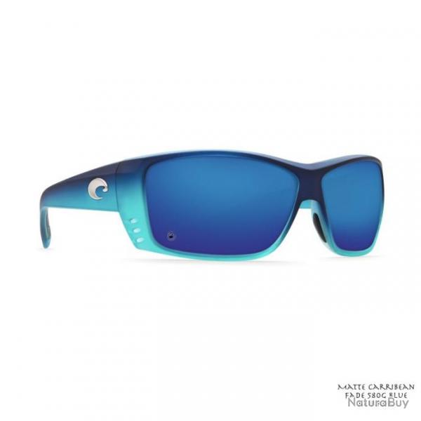 Lunettes Polarisantes Costa Cat Cay Carribean Fade 580P Blue Mirror