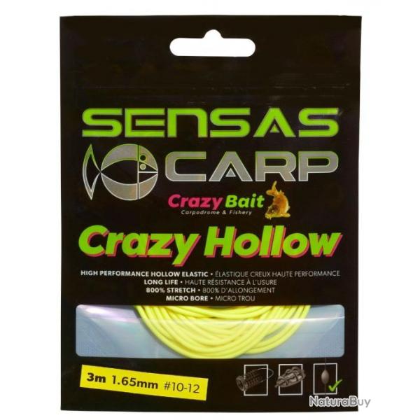 SENSAS LASTIQUE CRAZY HOLLOW ELASTIC 800% 3M SENSAS 3m 1,65mm